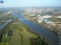 L'île de la Chênaie et le pont de Thouaré.